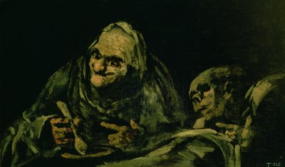 Two Old Men Eating, one of the 